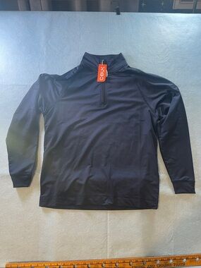 Cutter & Buck Navy Half-Zip Long-Sleeve Shirt